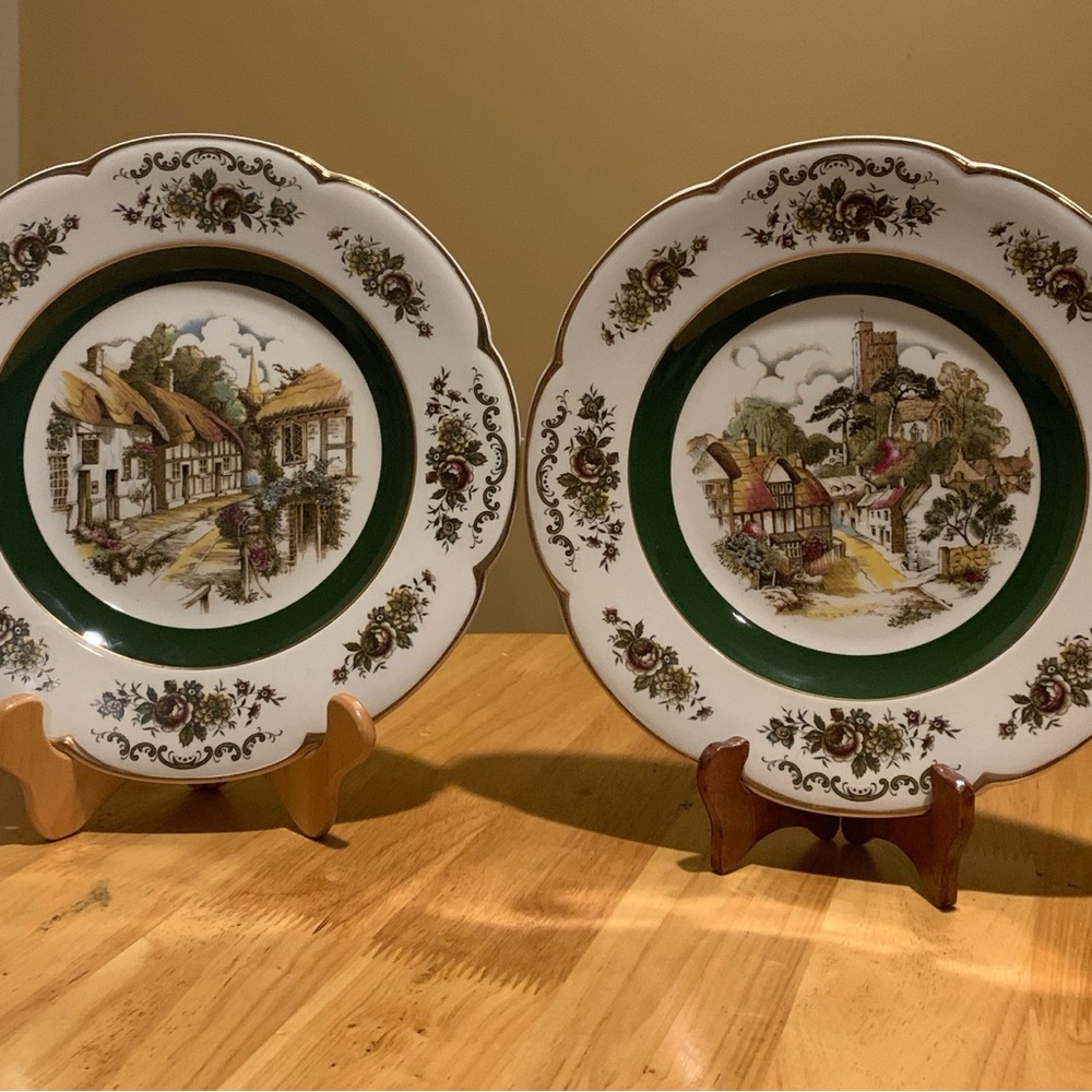 2 Ascot Service Plates By Woods And Sons ( England”